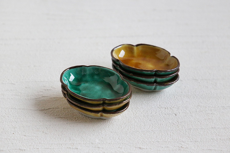 花田オリジナル 色絵木瓜豆鉢（内黄） ｜ 暮らしのうつわ花田 和食器 通販