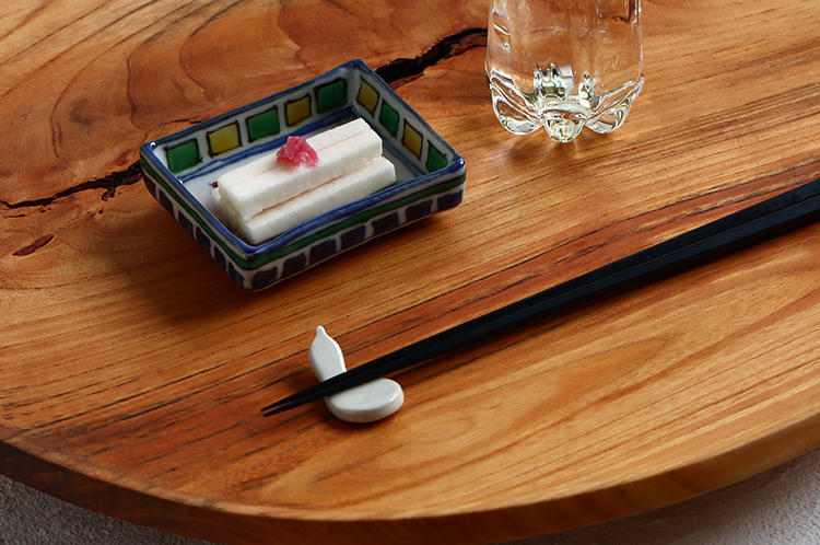 >箸置 白ひさご