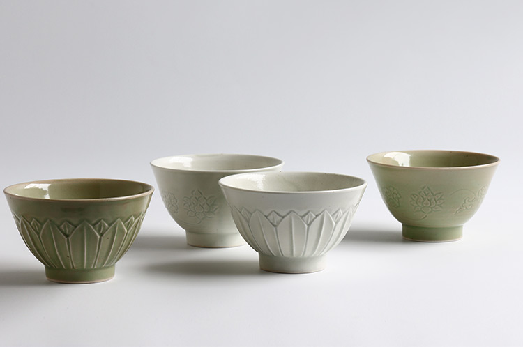 阿部春弥・みか 白磁蓮弁碗 ｜ 暮らしのうつわ花田 和食器 通販