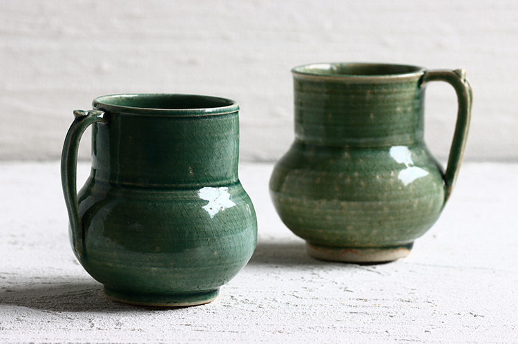 林拓児 54B 緑釉花入小 ｜ 暮らしのうつわ花田 和食器 通販