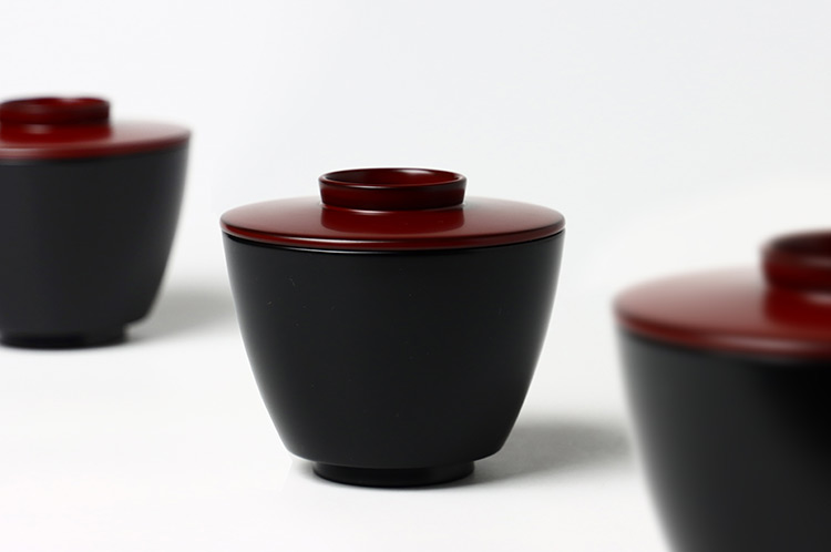 >朱蓋付椀 ミズメ