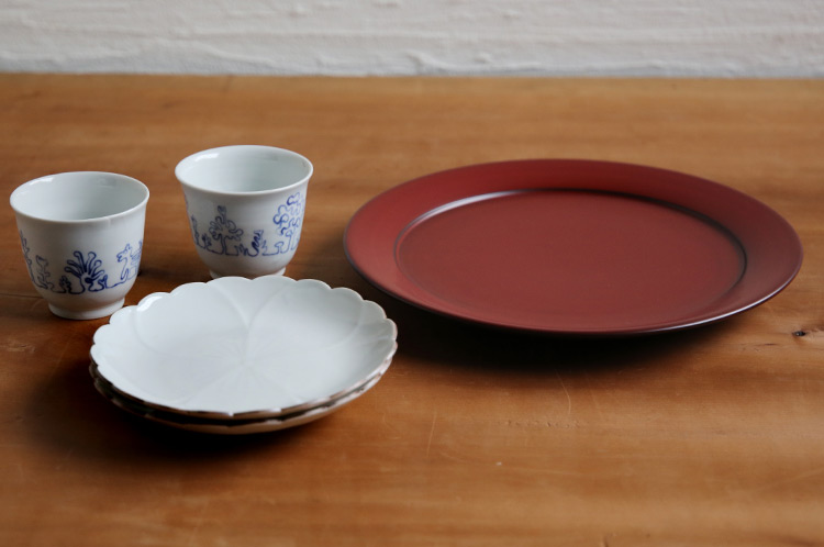 >PLATE（8寸5分）本朱 トチ
