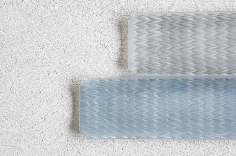 >70 herringbone横長皿