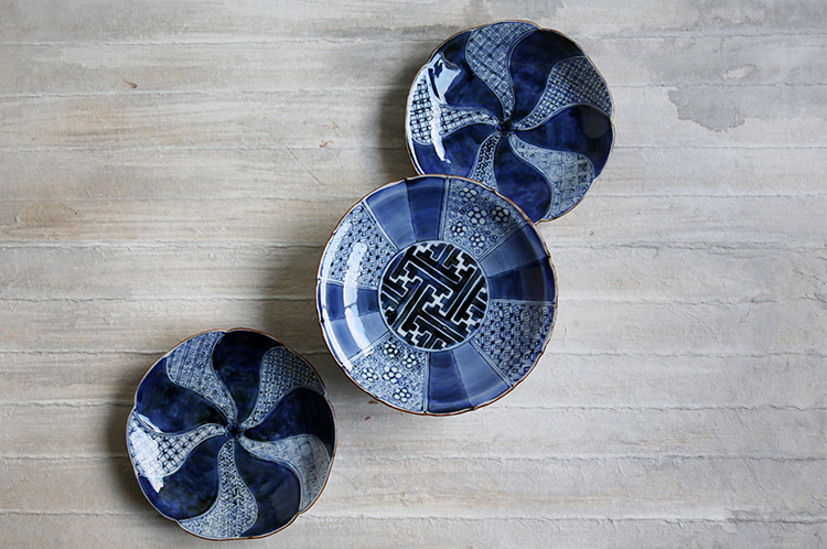 須谷窯 祥瑞捻り文皿 ｜ 暮らしのうつわ花田 和食器 通販