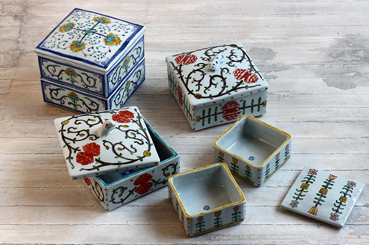 重田 良古 うさぎ陶箱 ｜ 暮らしのうつわ花田 和食器 通販