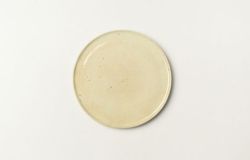 灰釉折縁4寸皿
