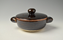 アメ釉ロール土鍋